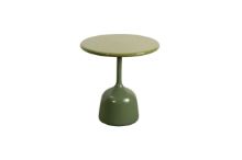 Billede af Cane-line Outdoor Glaze Sofabord Lille Ø: 45 cm - Olive Green/Green