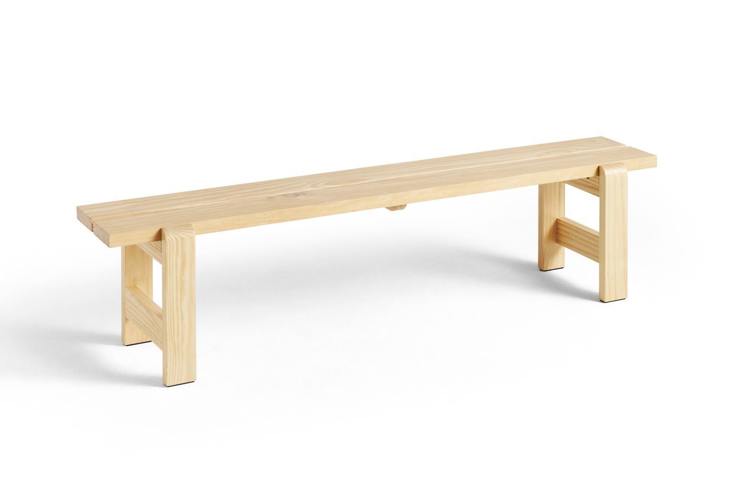 Billede af HAY Weekday Bench B: 190 cm - Lacquered Pinewood