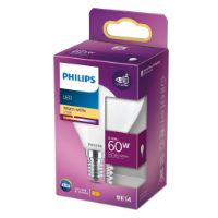 Billede af PHILIPS Classic E14 LED Pære 60W - Varm Hvid/Mat
