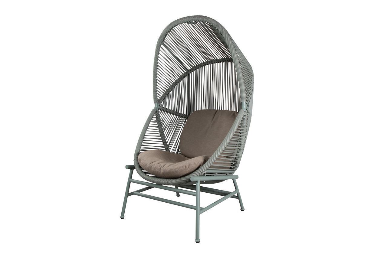 Billede af Cane-line Outdoor Hive Hængestol inkl. Stel og Hynder - Dusty Green/Taupe
