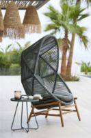 Billede af Cane-line Outdoor Hive Hængestol inkl. Stel og Hynder - Dusty Green/Taupe