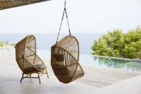 Billede af Cane-line Outdoor Hive Hængestol inkl. Reb og Hynder - Natural Teak/Taupe
