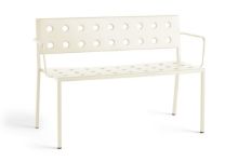 Billede af HAY Balcony Dining Bench W. Arm L: 121 cm - Chalk Beige
