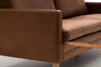 Billede af Mogens Hansen MH2615 2,5 Pers. Sofa L: 180 cm - Frej 06 Læder/Natur Eg