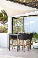 Billede af Cane-line Outdoor Choice Barstol H: 117 - Teak/Black