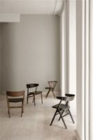 Billede af Sibast Furniture No 9 Dining Chair SH: 45 - Black Oak/Leather Solid Black 40509