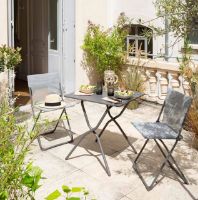 Billede af Lafuma Balcony II Square Table Colorblock H: 73 cm - Titane