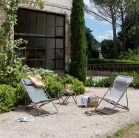 Billede af Lafuma Deckchair Maxi Transat Plus SH: 34 cm Batyline DUO - Obsidian/Titane