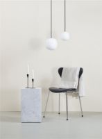 Billede af Piet Hein Supercube 150 Pendel Ø: 15 cm - Sort Ledning/Opal