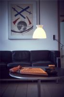 Billede af Piet Hein Bikube 290 Pendel Ø: 28,8 cm - Sort Ledning/Opal