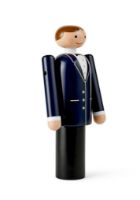 Billede af Kay Bojesen Groom H: 18 cm - Malet Bøg