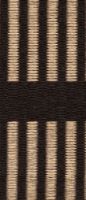 Billede af Woodnotes Cut Stripe Carpet Sewn Edges 170x240 cm - Black/Natural