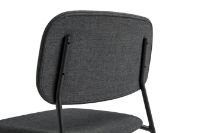 Billede af HAY Soft Edge 51 Chair w. Full Upholstery SH: 47,5 cm - Black Powder Coated Steel/Remix 173