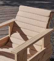 Billede af HAY Crate Quilted Cushion For Crate Lounge Chair 130x44 cm - Beige OUTLET