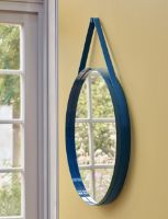 Billede af HAY Strap Mirror No. 2 Ø: 70 cm - Blue