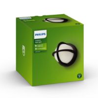 Billede af PHILIPS Astilbe Væglampe H: 17,5 cm - Sort/Aluminium 