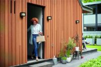 Billede af PHILIPS Parterre Væglampe H: 13 cm - Sort/Aluminium