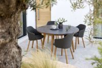 Billede af Cane-line Outdoor Choice Stol H: 87 - Teak/Dark Green