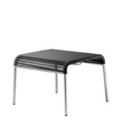 Billede af FDB Møbler M20S Teglgård Snore Skammel 36x50x50 cm - Rustfrit Stål/Sort