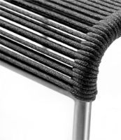 Billede af FDB Møbler M20S Teglgård Snore Skammel 36x50x50 cm - Rustfrit Stål/Sort