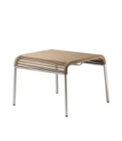 Billede af FDB Møbler M20S Teglgård Snore Skammel 36x50x50 cm - Rustfrit Stål/Brun Meleret