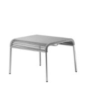 Billede af FDB Møbler M20S Teglgård Snore Skammel 36x50x50 cm - Rustfrit Stål/Lysegrå Meleret