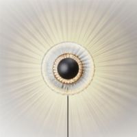 Billede af Design By Us New Wave Optic Wall Outdoor Ø: 26 cm - Clear/Black