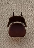 Billede af Audo Copenhagen The Penguin Rocking Chair SH: 42 cm - Walnut/Leather Brown