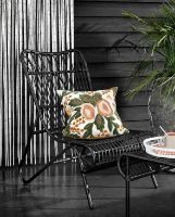 Billede af Nordal Kurvestol H: 95 cm - Flettet Polyrattan/Sort