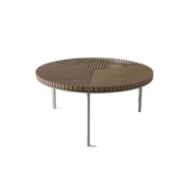 Billede af Vipp 716 Outdoor Open-Air Coffee Table Ø: 90 cm - Teak
