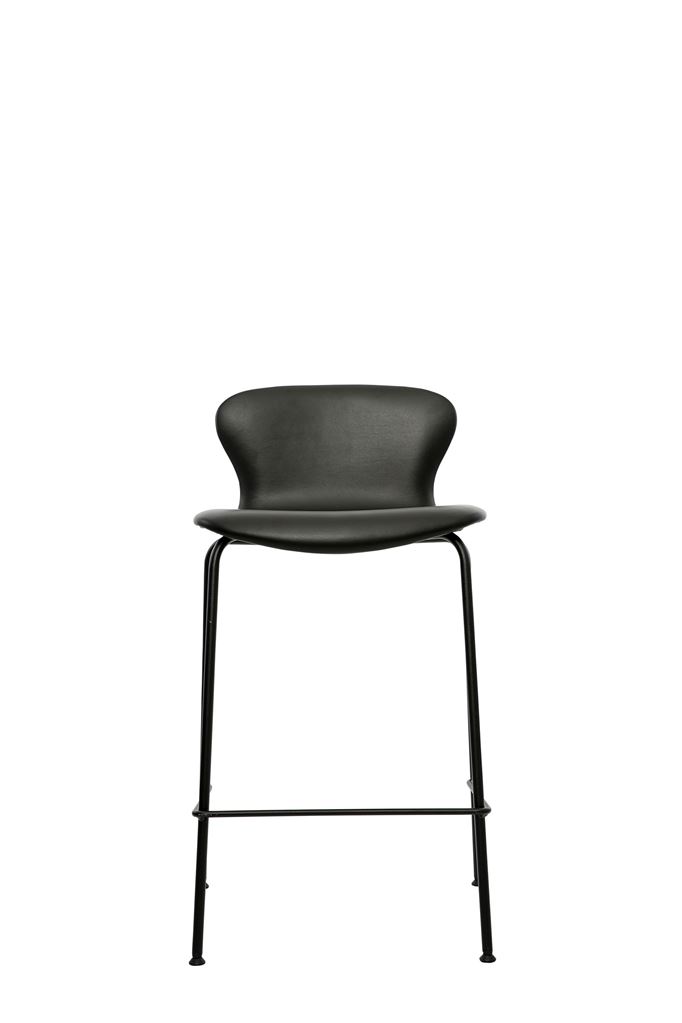 Billede af Bruunmunch PLAYchair Counter LowBack Fully Upholstered  - Sort/Basic Sort Leather