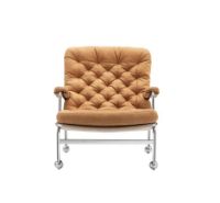 Billede af DUX Karin 73 Lænestol SH: 41 cm - Havanna/Læder