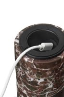 Billede af New Works Kizu Portable Table Lamp Ø: 18 cm - Rosso Levanto Marble/White Acrylic