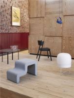 Billede af Hübsch Oblique Dining Chair H: 80 cm - Black OUTLET