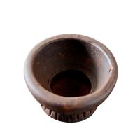 Billede af Muubs Fyrfadsstage Fire H: 5 cm 2 stk - Brun/Sort