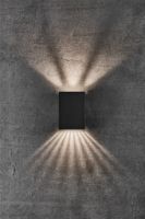 Billede af Nordlux Fold 10 Havelampe Væg H: 14,8 cm - Sort OUTLET