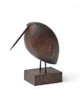 Billede af Warm Nordic Beak Bird Lazy Snipe 14x15,5 cm - Røget Eg