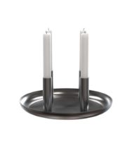 Billede af FROST LIVING Rondo Lysestage 2006 Ø: 27,2 cm - Børstet Sort 