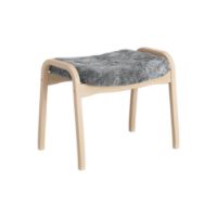 Billede af Swedese Lamino Fodskammel H: 48 cm - Lakeret Bøg/Scandinavian Grey