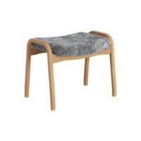 Billede af Swedese Lamino Fodskammel H: 48 cm - Olieret Eg/Scandinavian Grey