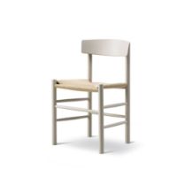 Billede af Fredericia Furniture 3239 J39 Mogensen Spisebordsstol SH: 46 cm - Pebble Grey Bøg/Naturfarvet Flet