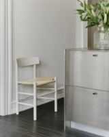 Billede af Fredericia Furniture 3239 J39 Mogensen Spisebordsstol SH: 46 cm - Pebble Grey Bøg/Naturfarvet Flet