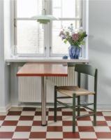 Billede af Fredericia Furniture 3239 J39 Mogensen Spisebordsstol SH: 46 cm - Khaki Green Bøg/Naturfarvet Flet