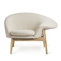 Billede af Warm Nordic Fried Egg Loungestol Højre SH: 40 cm - Oiled Oak/024 Cream Barnum