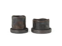 Billede af Ferm Living Uneru Mini Pots Set Of 2 - Black/Brown