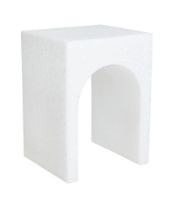 Billede af OYOY Siltaa Recycled Stool H: 12,5 cm - White OUTLET