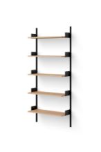 Billede af New Works Wall Shelf 1900 190x83,5 cm - Oak/Black