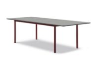 Billede af Fredericia Furniture 6632 Plan Table Extendable 100x260 cm - Sort Nanolaminat/Bordeaux