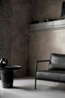 Billede af Wendelbo Aero Loungestol Large SH: 43 cm - Parma Læder/Sort