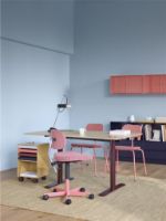 Billede af Montana Kevi 2534U Fuldpolstret Kontorstol SH: 40-53 cm - Steelcut Trio 636/Rhubarb